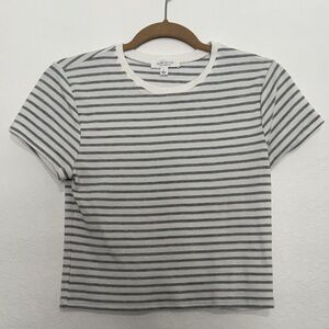 Classic Striped Short Sleeve Tee Size Large